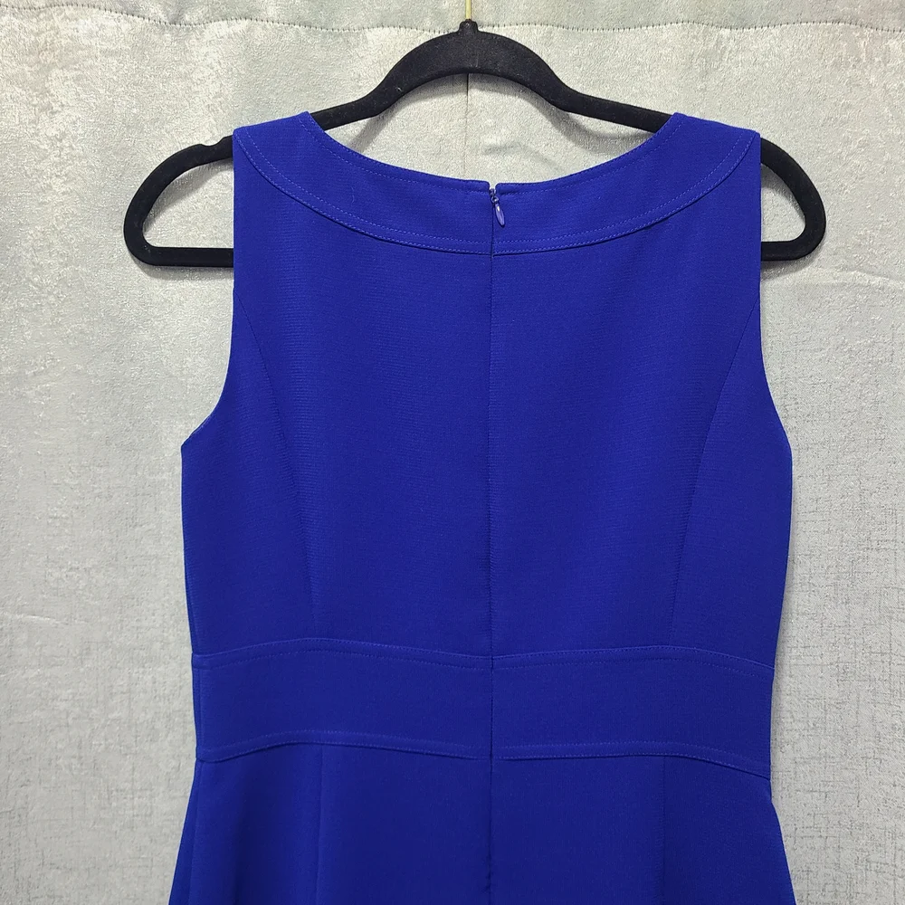 Tahari Royal Blue‎ Midi Dress - Picture 8 of 9